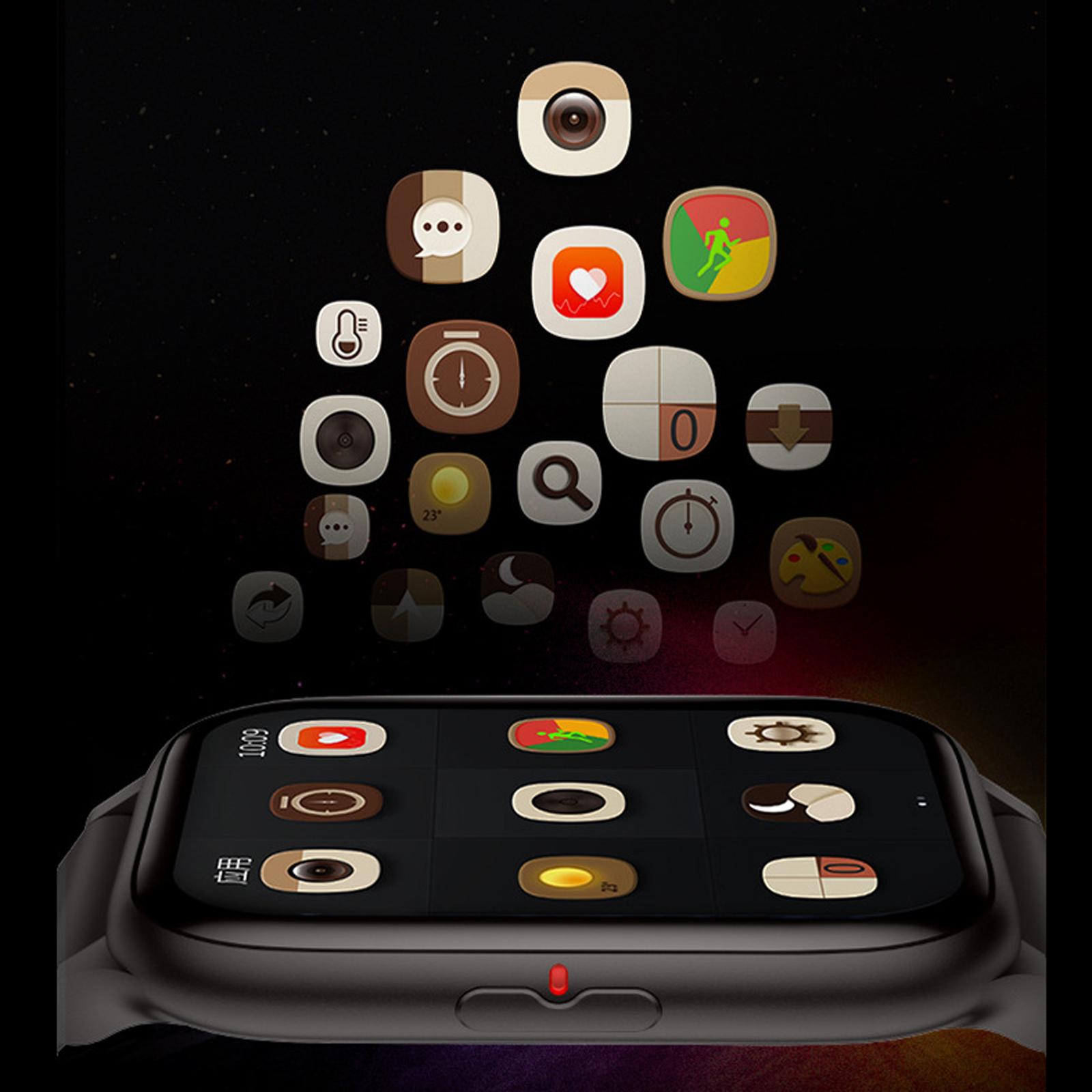 1.75' Smart Watch Adult Waterproof Bluetooth Smartwatch Sports Watch Health Tracker Thinner &amp; Larger Wrist Band for IOS Android