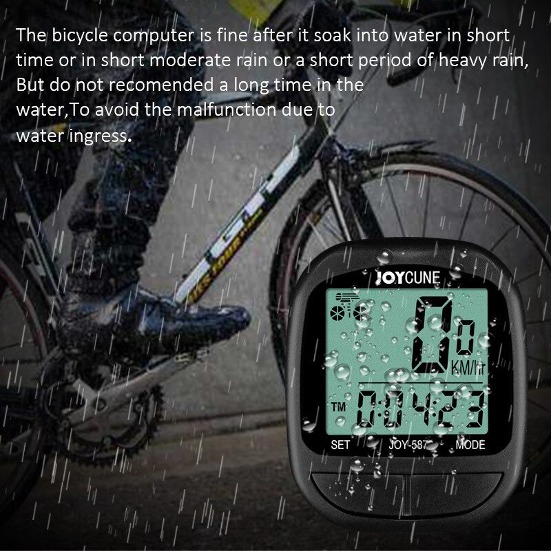 SD-587 Shundong JOYCUNE Display Speedometer Cycling Computer Bicycle Wired Code Table Speedometer Odometer English Code Table