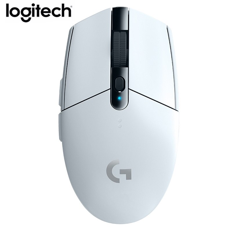 Logitech G304 G305 ratón inalámbrico 6 botones programables USB ratón inalámbrico héroe Sensor de 12000DPI ajustable Mouse óptico para juegos: G304 White Wireless