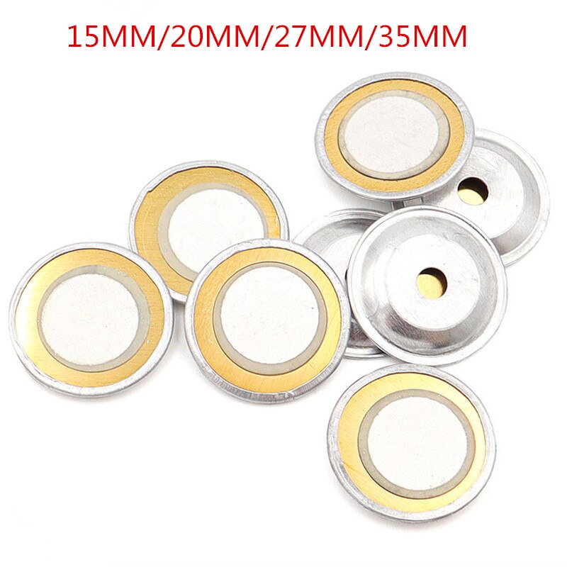 Piezoelectric Ceramic Buzzer Discs – Gold/Copper, Passive, Choose 15mm, 27mm, Or 35mm