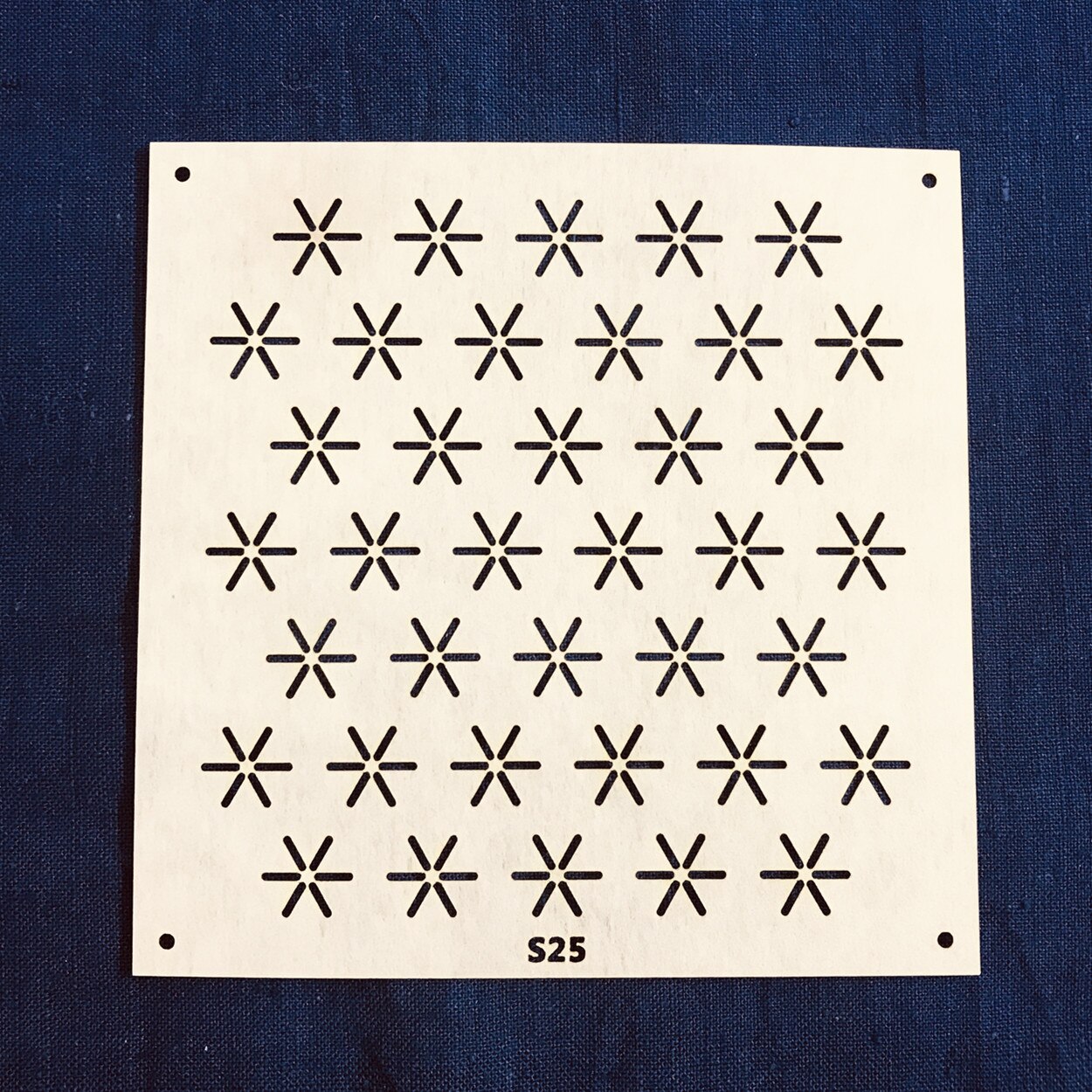 WEBEEDY 20 Stencil Sashiko Riutilizzabili In PET - Forme Geometriche Per Ricamo Su Tessuto
