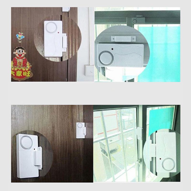 Wireless Door Alarm AntiTheft Burglar Alert Warning Alarm System Magnetic Sensor J6PA