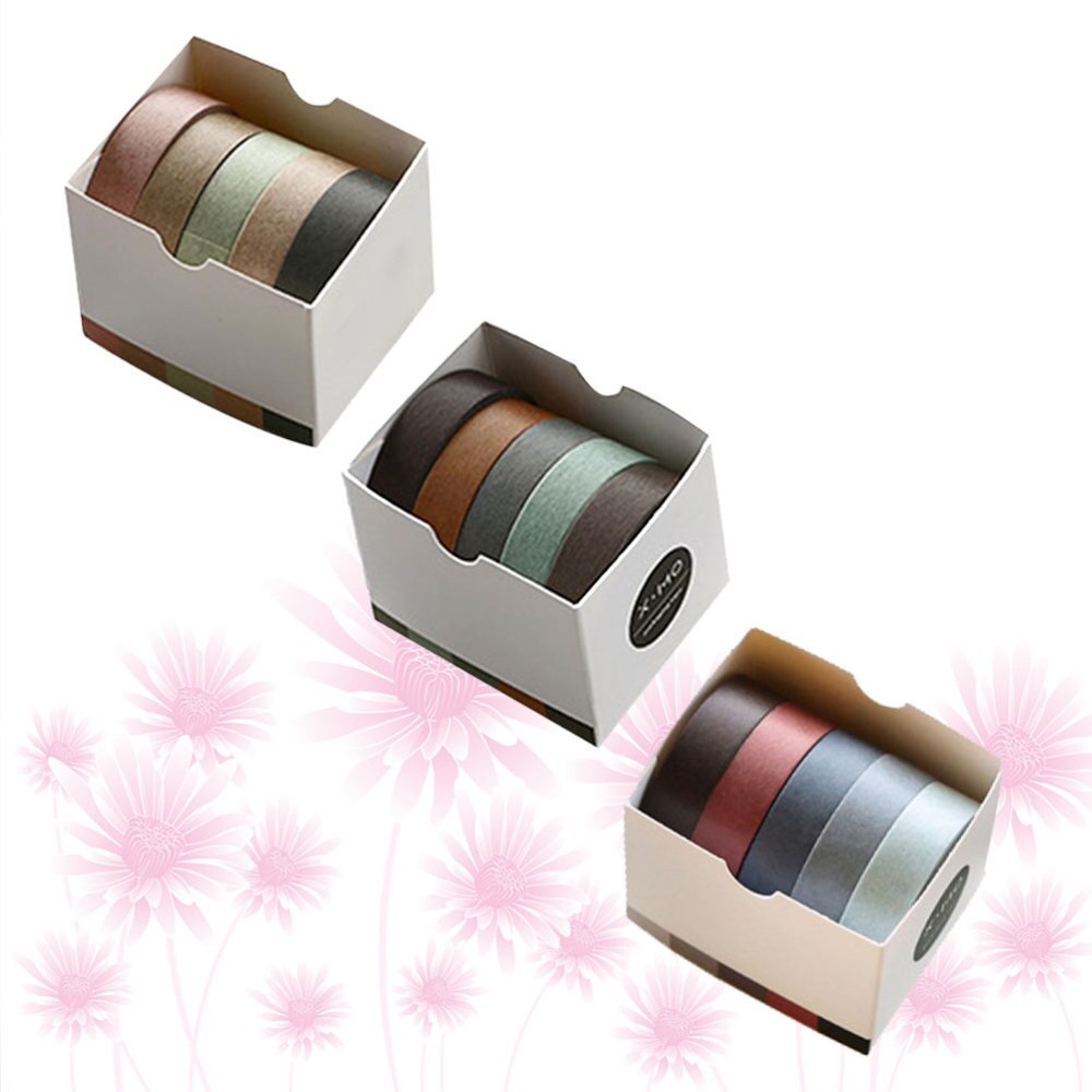 Rolls Washi Papier Tapes Gekleurde Decoratieve Stickers Tape Verpakking Band Voor Diy Levert