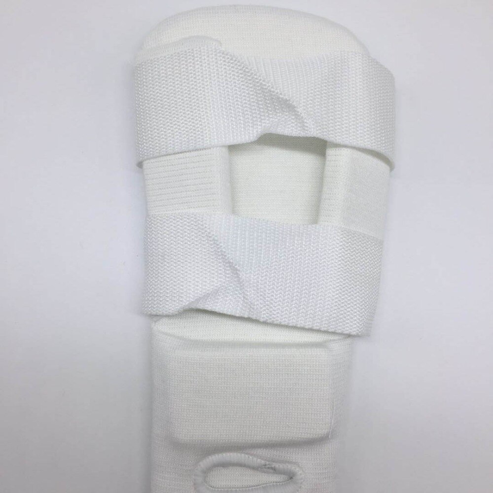 SINOBUDO Kyokushinkai-Protector de pierna para Karate, Kyokushin, espinilleras, protectores blancos para Kick Boxing, Karate