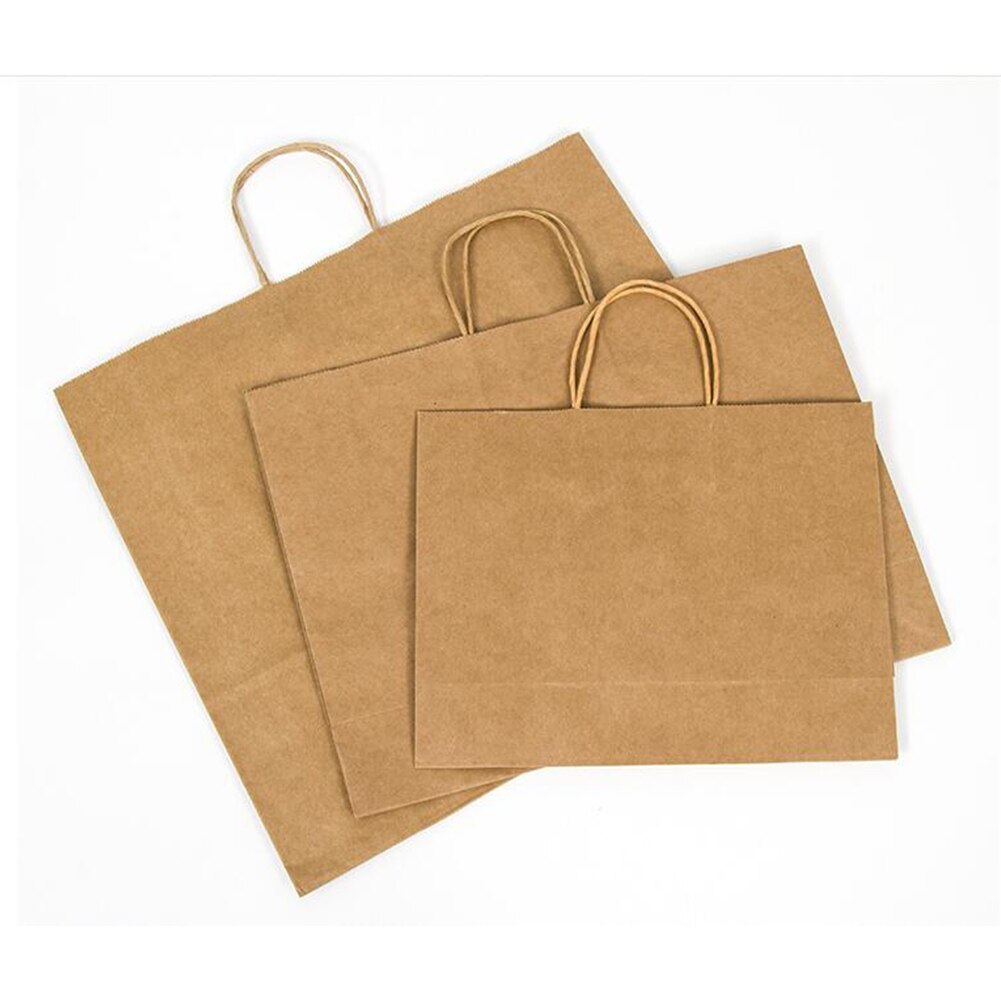 Bolsa de papel con asa giratoria color marrón, bolsa de para fiestas, bolsa de compras ecológica, bolsas de compra de papel, bolsas económicas amarillas