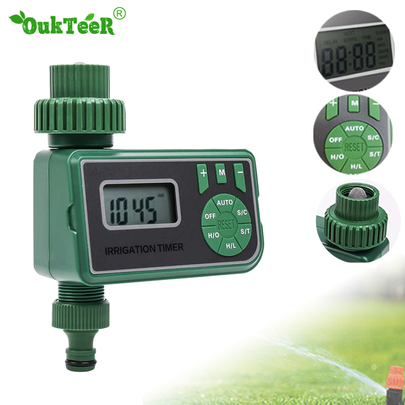 Intelligent LED display water timer irrigation controller mechanical watering outdoor waterproof automatic sprinkler timer