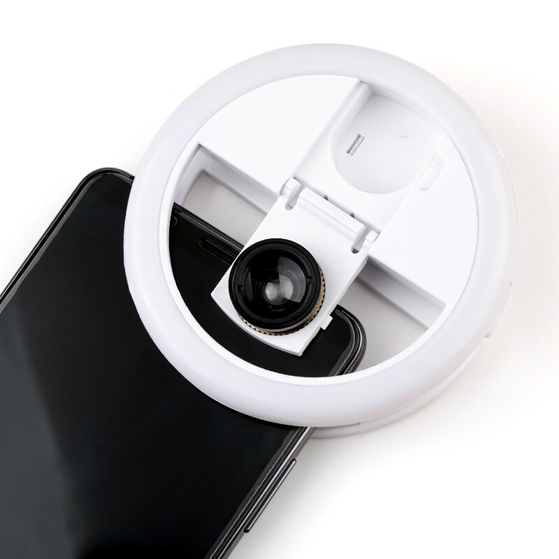 USB Charge LED Selfie Ring Light Macro Eyelash Shooting Lighting Selfie Enhancing Fill Light For Phones Eyelash Extension Tool