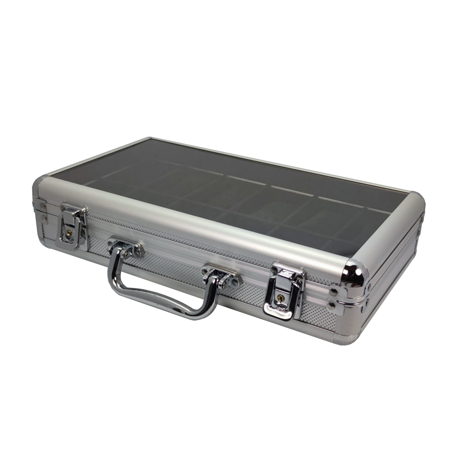 Display case holds 12 watches in aluminium