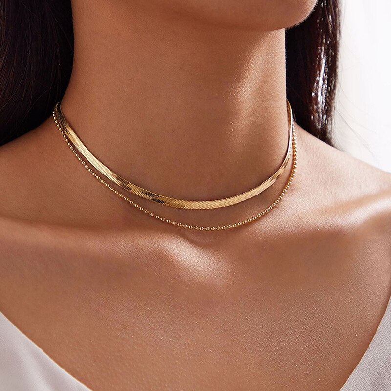 Tocona Punk Schlange Kette Kette Halsband Neckalce für Frauen Gold Farbe Legierung Metall Einstellbar Partei Schmuck Zubehör 13329