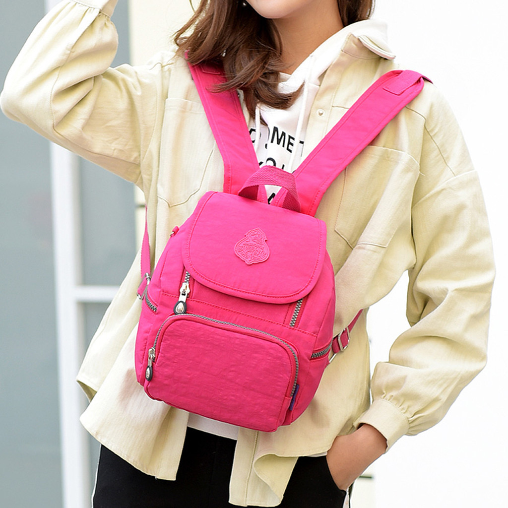 Nylon mini backpack women Shoulder Bag Waterproof Daily Shopping Backpack sac a dos femme voyage #G2