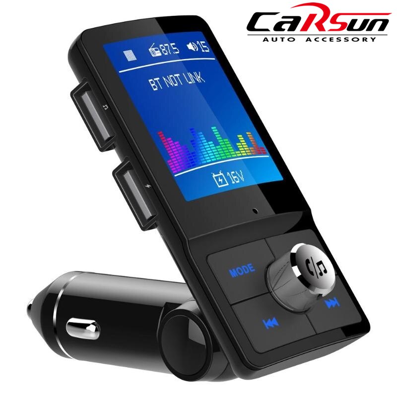 BC45 Lcd-scherm Draadloze Bluetooth Fm Modulator Zender Handsfree Car Kit MP3 Speler Audio Auto MP3 Speler Met Usb