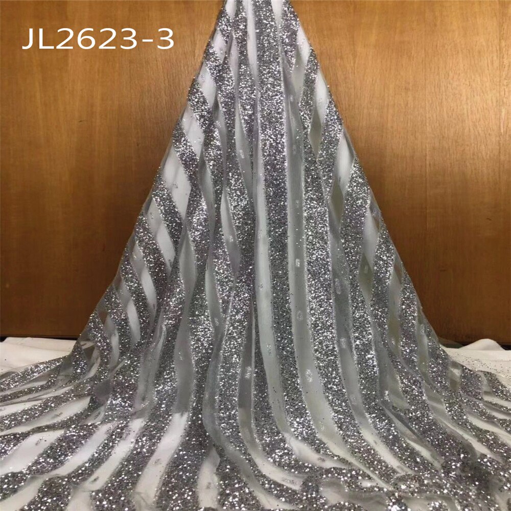 Marked italien fransk net blonder lilla farve pige aften fest skinnende klud 5 yards