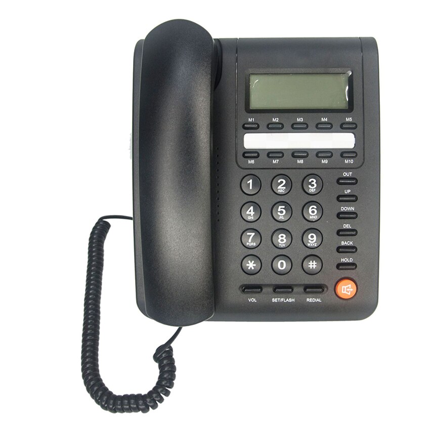 Corded Desk Telephone for Home, Landline Fixed Phones with Caller ID/Call Waiting, Speakerphone Landline Phones, 3 Alarms