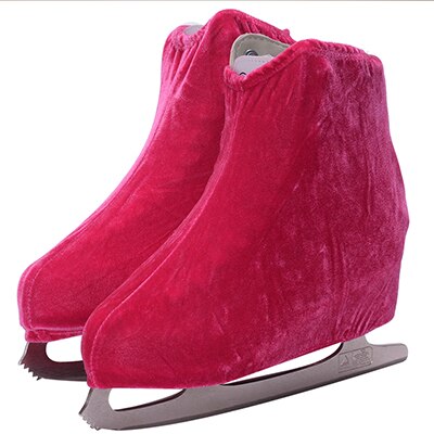 1 Paar Schaatsen Schoenen Gezicht Cover Fluwelen Roller Skate Anti Vuile Protector Flanellen Voor Figuur Schaatsen Schoenen S M L: Pink L EUR40-45