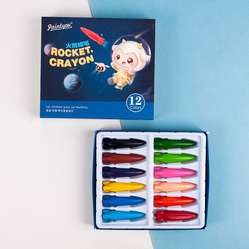 Dewang Kleuren Om Verf Kinderen Kleurpotloden Kit Voor Kinderen Kleurpotlood Kleurpotloden Voor Kinderen Geen Vuile Handen Tekening Schoolbenodigdheden: 12pcs