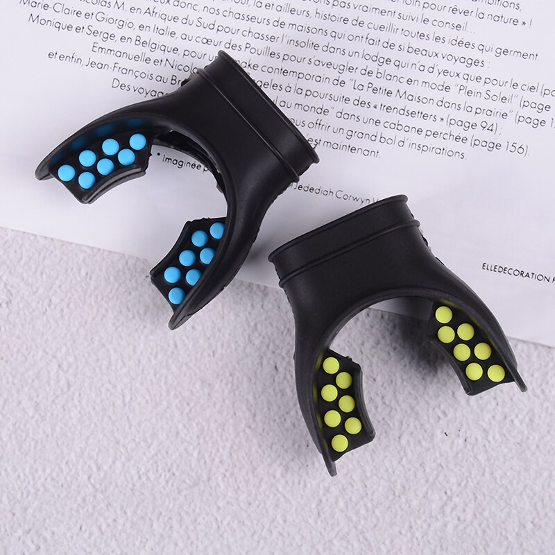 Embout en Silicone de plongée sous-marine onglet régulateur de remplacement tuba confort ajustement embout couleur noir/jaune