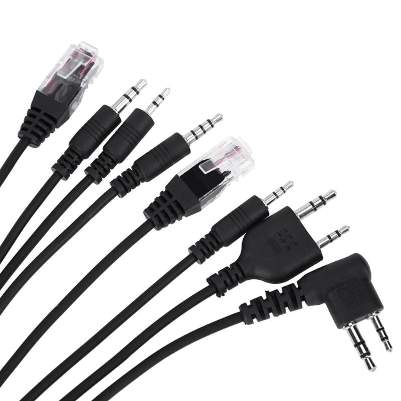 8 in 1 USB Programmeerkabel voor Baofeng voor Motorola Kenwood TYT QYT meerdere Radio 1.3 m/4.26 ft 24BB