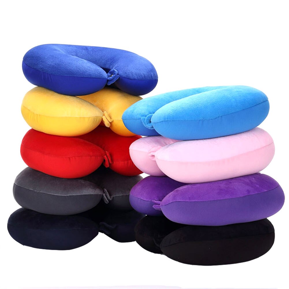 U Shaped Travel Pillow Particles Neck Car Plane Pillows Soft Cushion Home Outdoor Textile Pillow Home Textile Home Garden
