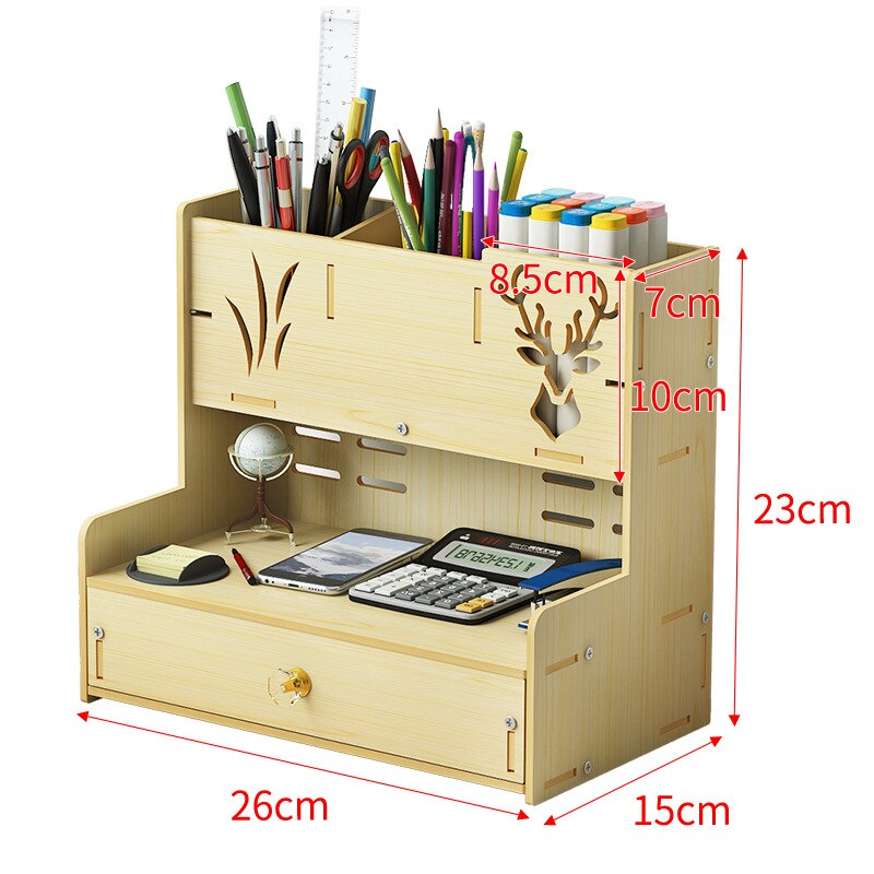 2 Pieces Desktop Trash Can Pen Holder Waste Bin Garbage Mini Office - View #9