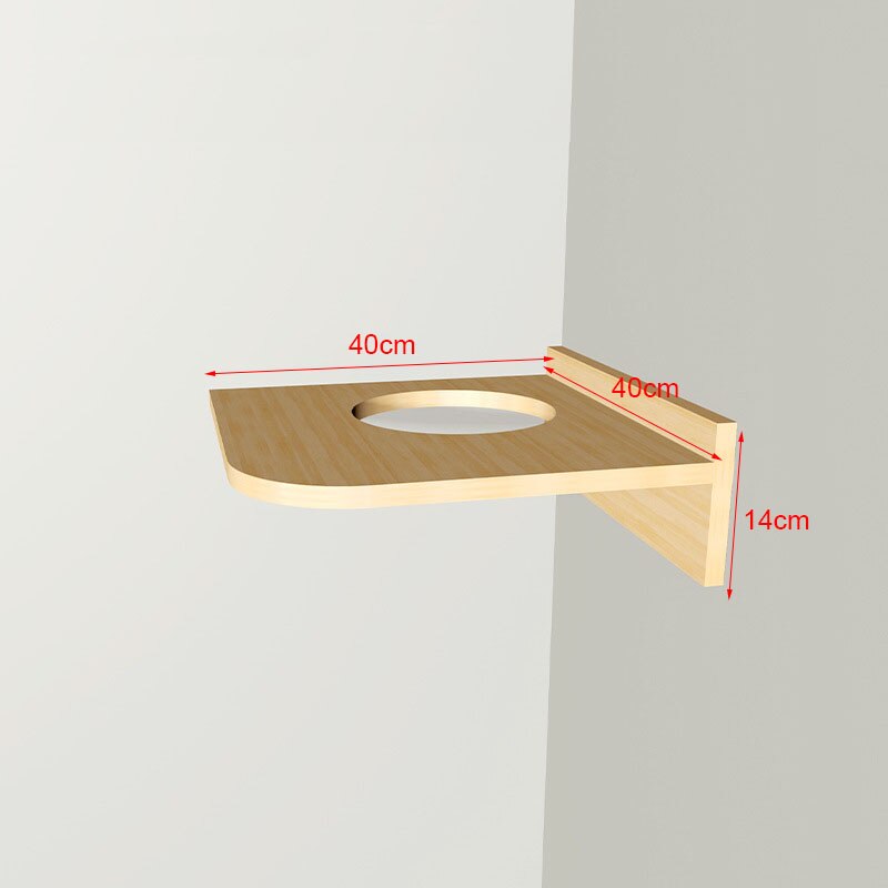 Cat Climbing Frame Solid Wood Cat Tree Wall-mounted Playing Jumping Platform Ladder Cat Litter Toys Scratching Post Pet Supplies: 7