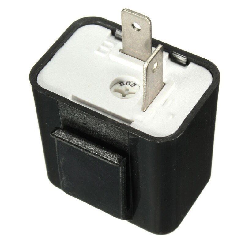 12V 2 Pin LED Motorcycle Flasher Frequency Relay Turn Signals Blinker Indicator Adjustable Relay Resistor Motorbike Blinker