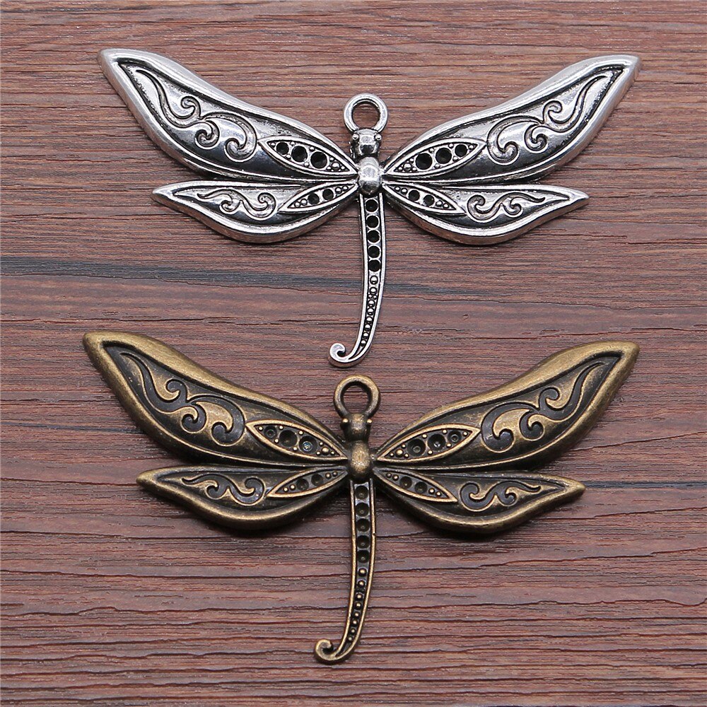 Wysiwyg 1 Stuks 80X47Mm Hanger Grote Dragonfly Dragonfly Charm Hangers Voor Sieraden Maken Grote Libel Hangers