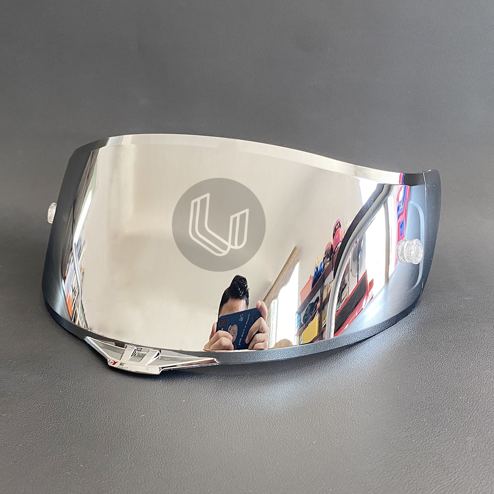Profi Motorrad Rennen Helm Visier voll Gesicht Helme Objektiv für AGV K1 K3SV K5 Helm Brille: Silber-