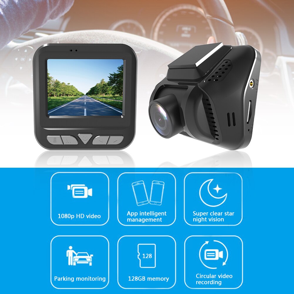 A500 2 inch Display WiFi Dash Cam 1080p FHD Car DVR G-Sensor Dashboard Camera Outdoor Personal Car Parts Decoration