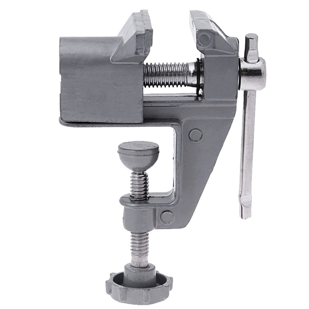 Building Screw Aluminium Alloy Bench Vice Fixed Table Vise Tool Suction Mini Clamp