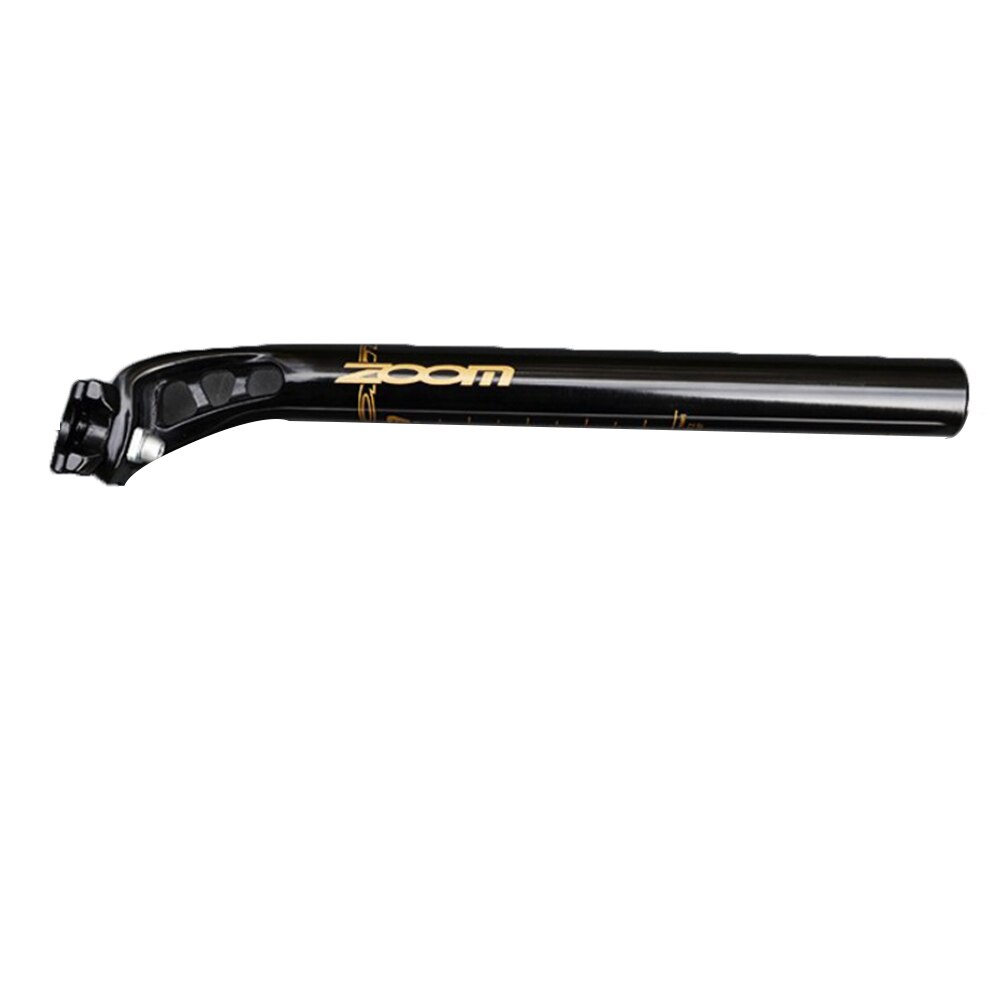 ZOOM-Tubo de asiento de bicicleta, poste hueco de 3 orificios, 27,2mm, para bicicleta de montaña o de carretera: Black