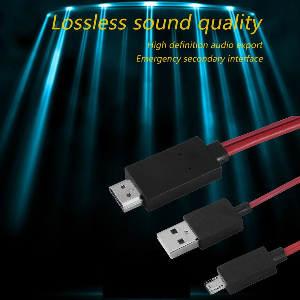 MHL 1080 Micro USB a HDMI compatible con Cables con 11 Pin para Samsung Galaxy S1-4 Note1-4 S4 I9500 S3 I9300