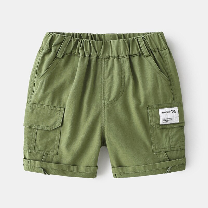 Pantalones cortos informales de algodón para niños y niñas, Shorts holgados de Color sólido para playa, ropa para niños de 2 a 7 años, novedad de verano
