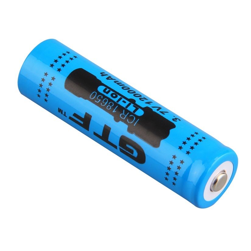 GTF 1pc 18650 3.7V 12000mAh Rechargeable Li-ion Battery for LED Torch Flashlight