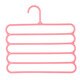Multilayer Kleerhanger Broek Hanger Doek Rack Multi-purpose Opslag Sjaal Tie Ruimtebesparend Kleerhanger Kleerhangers: Pink