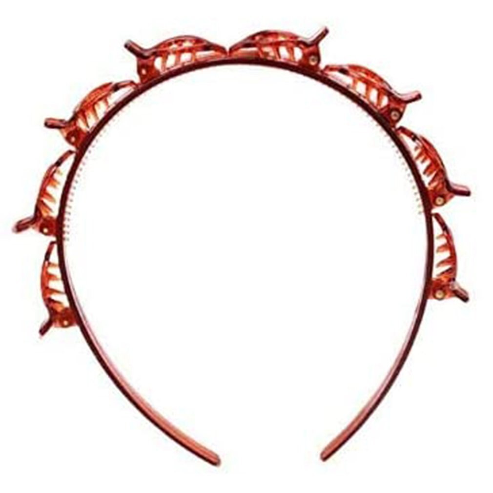 Style coréen multicouche creux armure bandeau frange clip bandeau personnage de bande dessinée ABS matériel pour les filles: Rouge