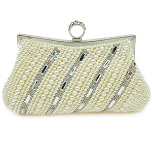 Perle Damen Abend Kupplung Tasche Frauen Bote Schulter Handtaschen Weibliche Abendessen Party Telefon Lange Kette Kupplung Geldbörse: 2