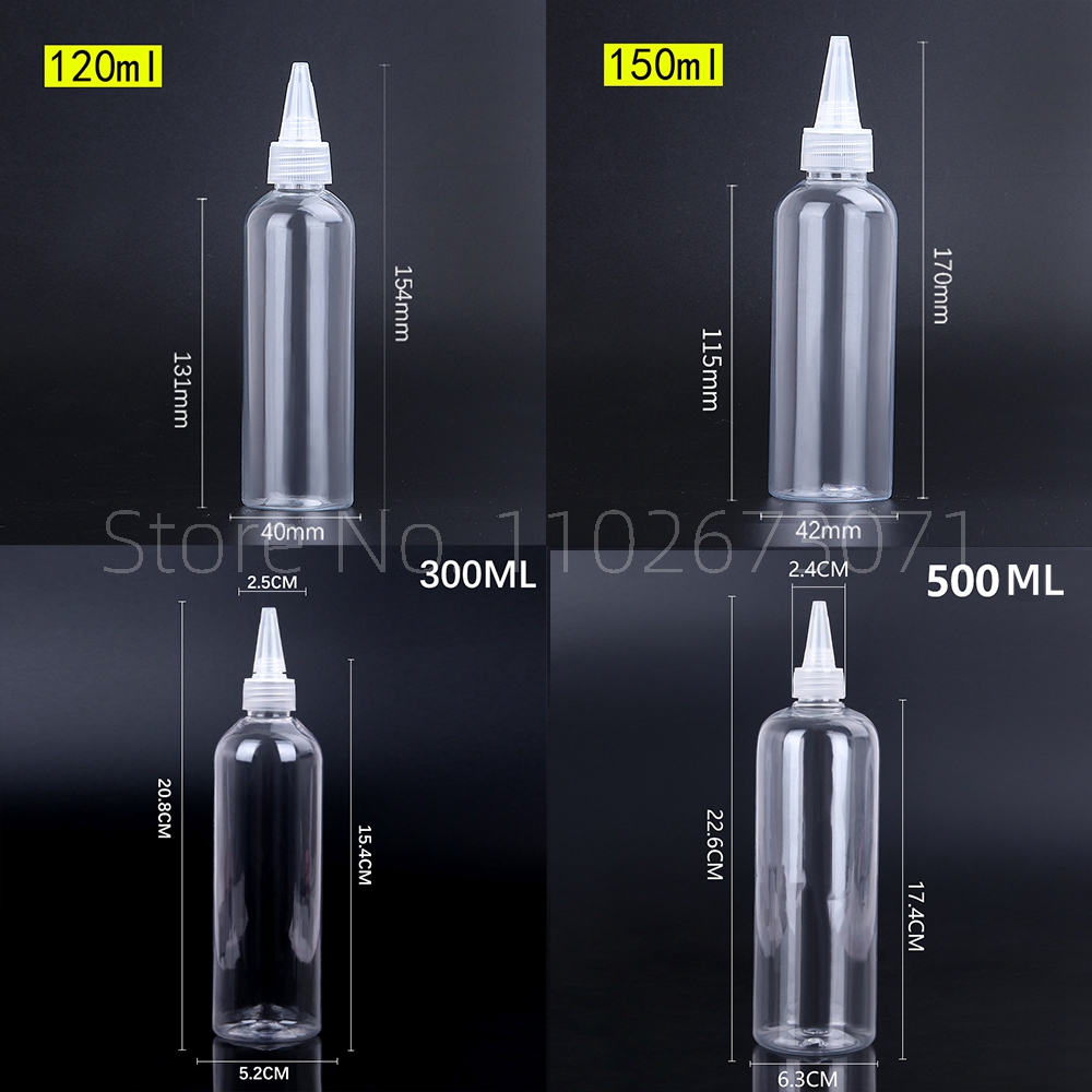 5ml-500ml Tip Transparent Plastic Bottle Emulsion Extrusion Bottling Spot PET Empty Bottles Plastic portable bottle