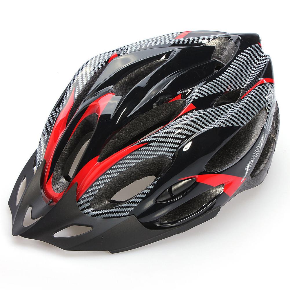 Carbon Fiber Shockproof Adjustable Mountain Bike Bicycle Cycling Helmet
