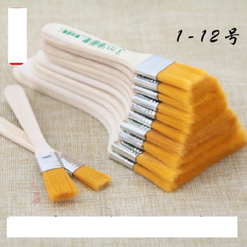 Pinceau Barbecue en nylon pour tableau de peinture à l'huile, grand, moyen et petit, pour enfants: 9