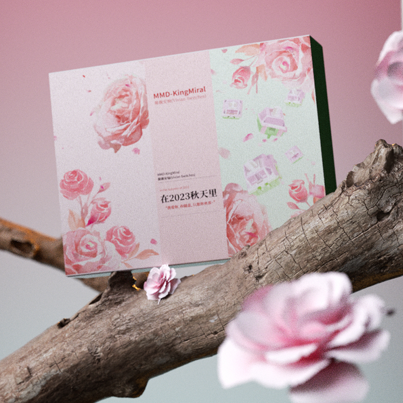 MMD Vivian Switch V2 RGB SMD Linear 28g 35g 43g 53g Switches For Mechanical keyboard MX Stem 5pin Factory Pre Lubed UPE Nylon: camel / blue switch