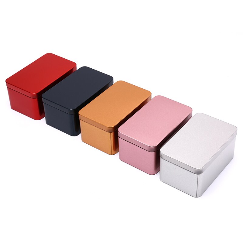 Tin Box Metal Tin Jars Iron Tea Box Cookies Case Small Things Storage Boxes Bins Biscuit Container Candy Chocolate Organizer
