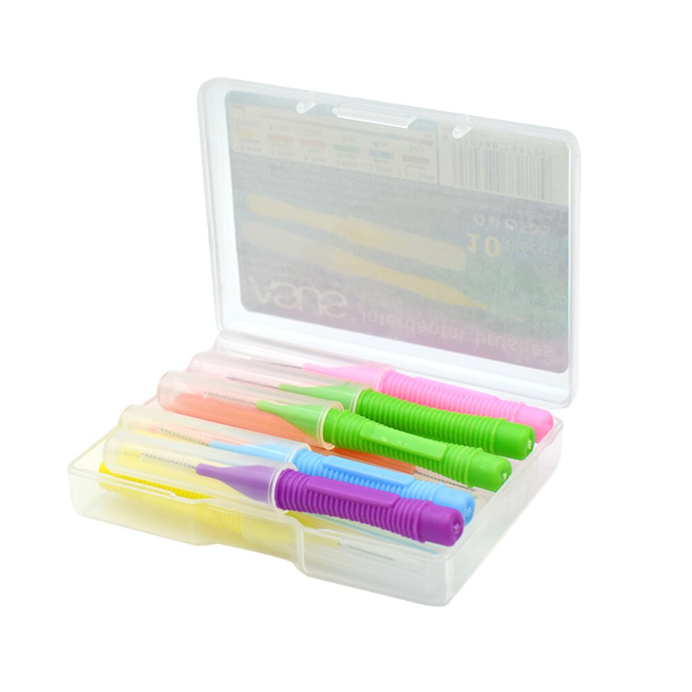 1 Set of 10pcs Interdental Brushes Between Teeth Floss Pick Care Brushes (Yellow): Assorted Color