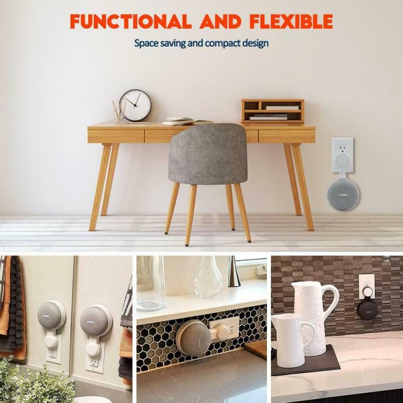 Mini Outlet Wall Mount Stand Hanger Holder Voor Google Home Home Huis Mini Wall Mount Houder Domotica Smart thuis