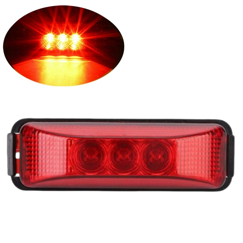 Pick Up Truck Light Waterproof Trailer Lights Clear White Lights 12V 3 LED Fender Front Side Cab Pickup RV Truck Side Marker: Khaki