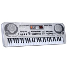 21 "61 Toetsen Led Elektronisch Keyboard Muziek Speelgoed Met Microfoon Educatief Electone Christmas Voor Kinderen Kids