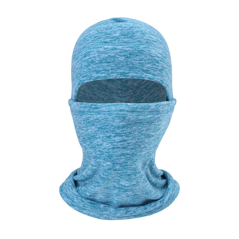 Cycling Face Mask Ski Neck Protecting Outdoor Balaclava Full Face Mask Ultra Thin Breathable Windproof Ski Mask: Lake green