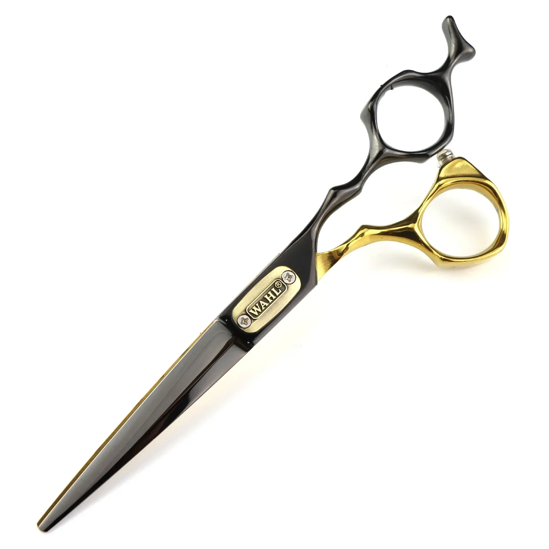 Japan 440c Steel 6 Inch Bull Head Hair Cutting Scissors Haircut Thinning Barber Cut Shears Hairdressing Scissors: black