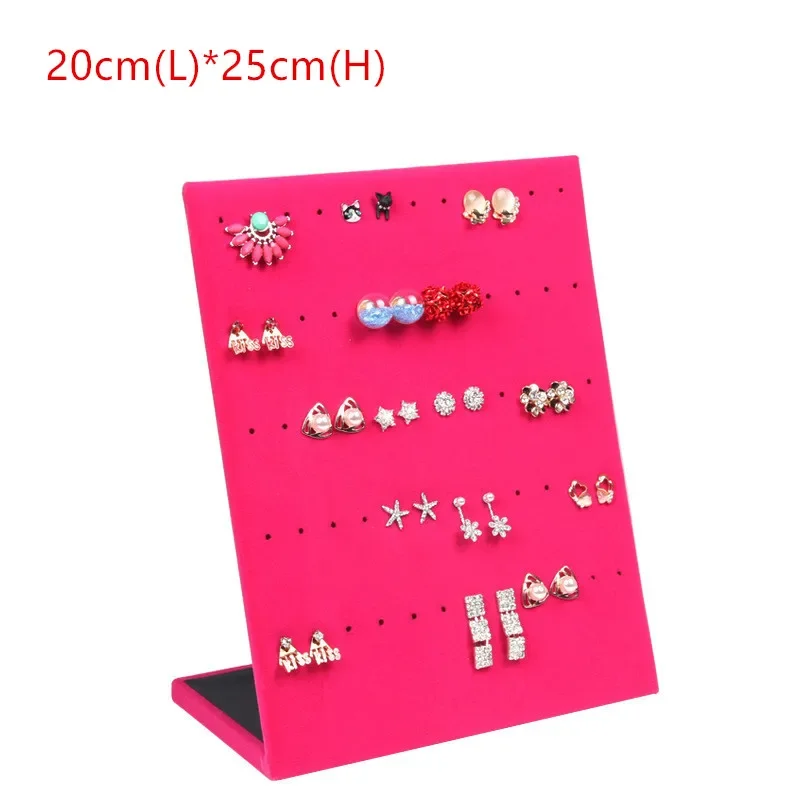 Flanel Sieradendoos Sieraden Display Oorbellen Stud Ketting Hanger Opslag Showcase Rack case Board