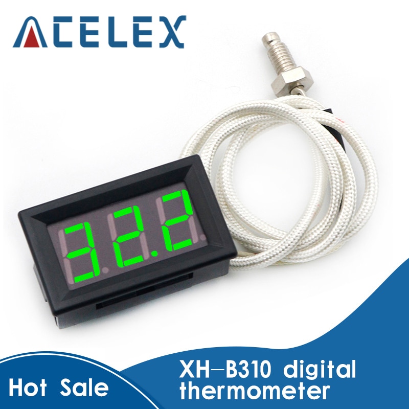 Termómetro de altas temperaturas con pantalla Digital de XH-B310 tipo K termopar termómetro industrial digital-30 ~ 800 grados