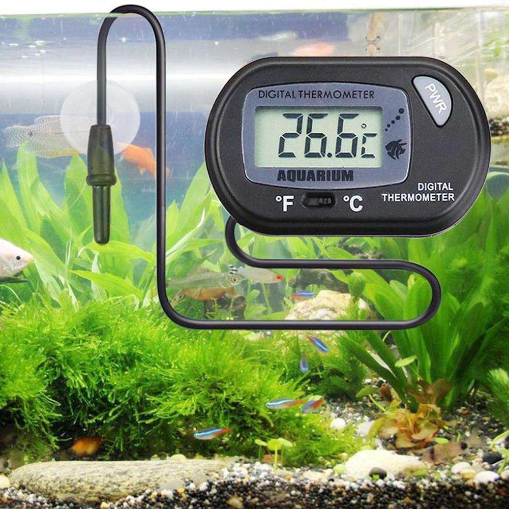 Digital Thermometer Manufacturers Aquarium Fish Tank Celsius Conversion Battery LR44 Temperature Fahrenheit Button L2N4